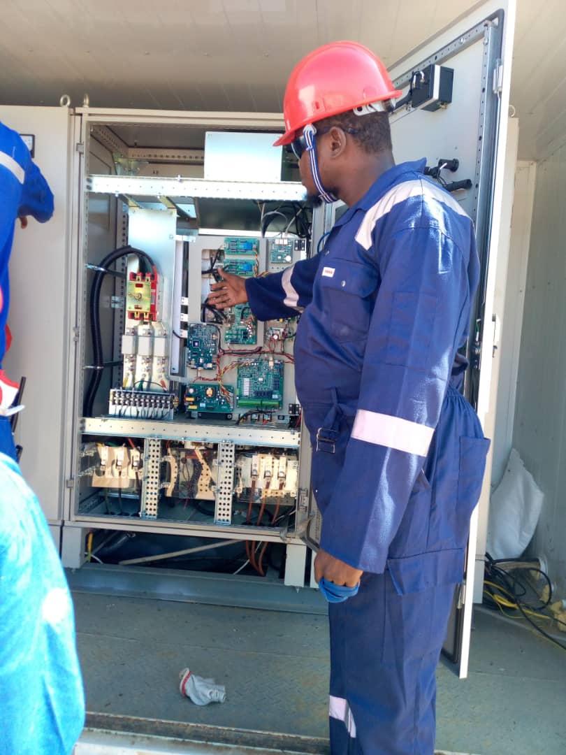 Practical valve operation exercise.